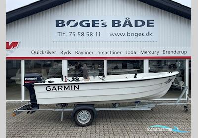 Ryds 480 S med 25 hk Evinrude 3 cylindret 2-takt og Variant 500 kg bådtrailer - Engros salg Motorboten 1995, met Evinrude motor, Denemarken