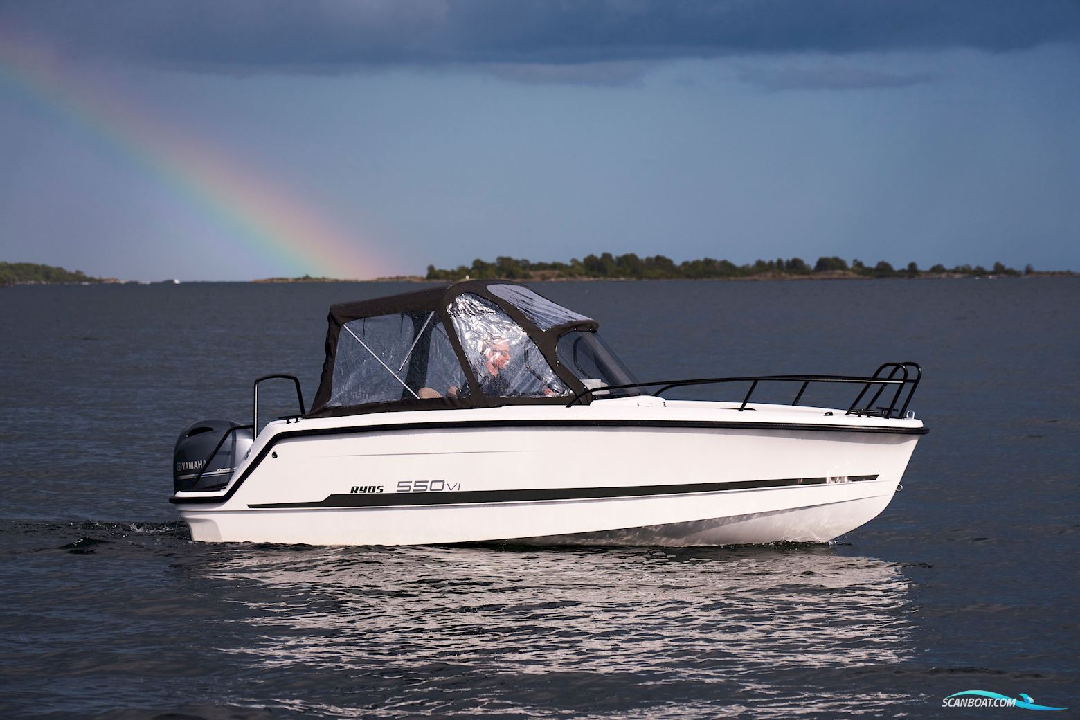 Ryds 550VI Mid C Motorboten 2024, met Yamaha F80 motor, Denemarken