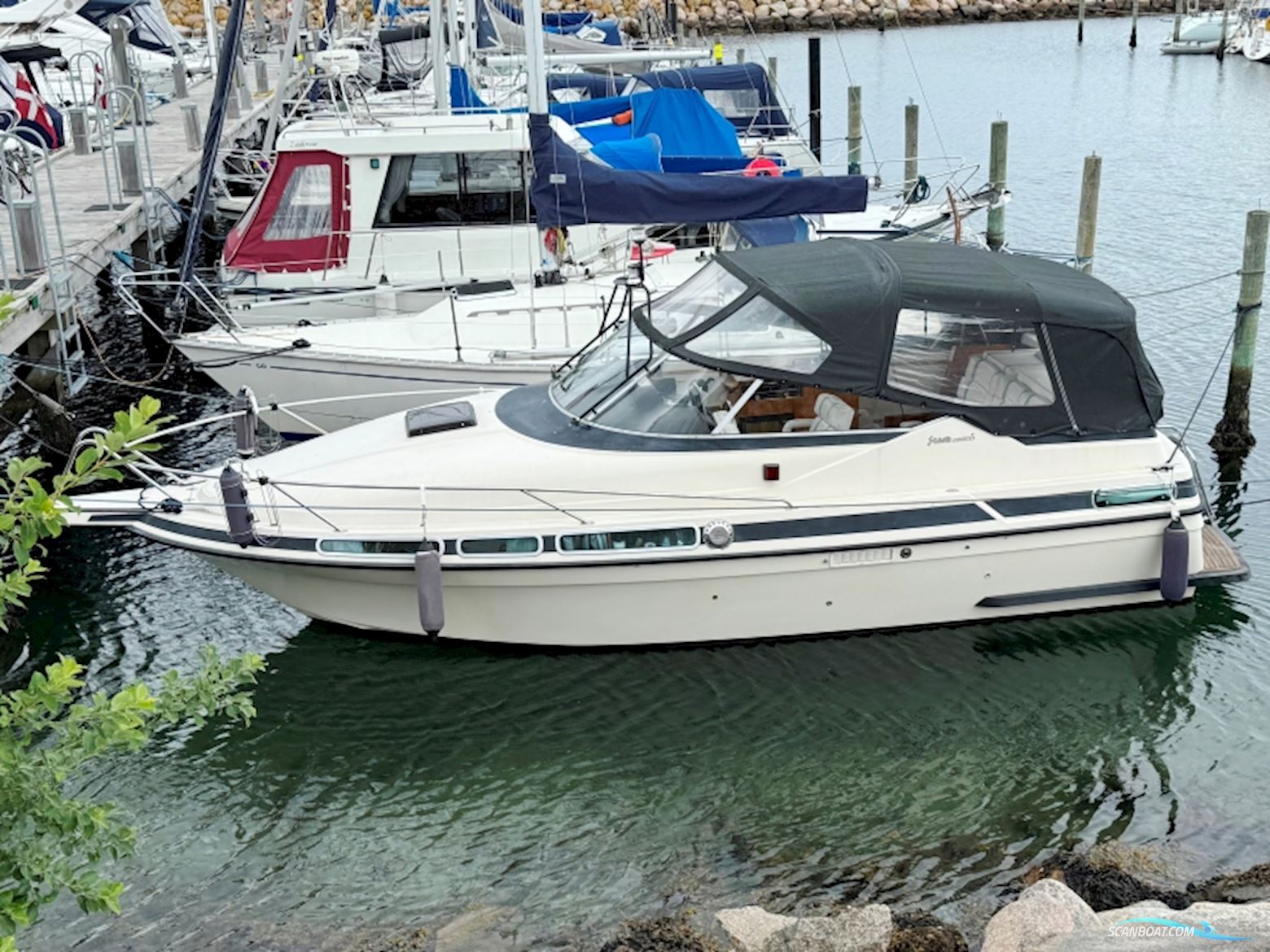 Scand 7800 Nautic motorbåd Motorboten 1989, met Volvo Penta motor, Denemarken