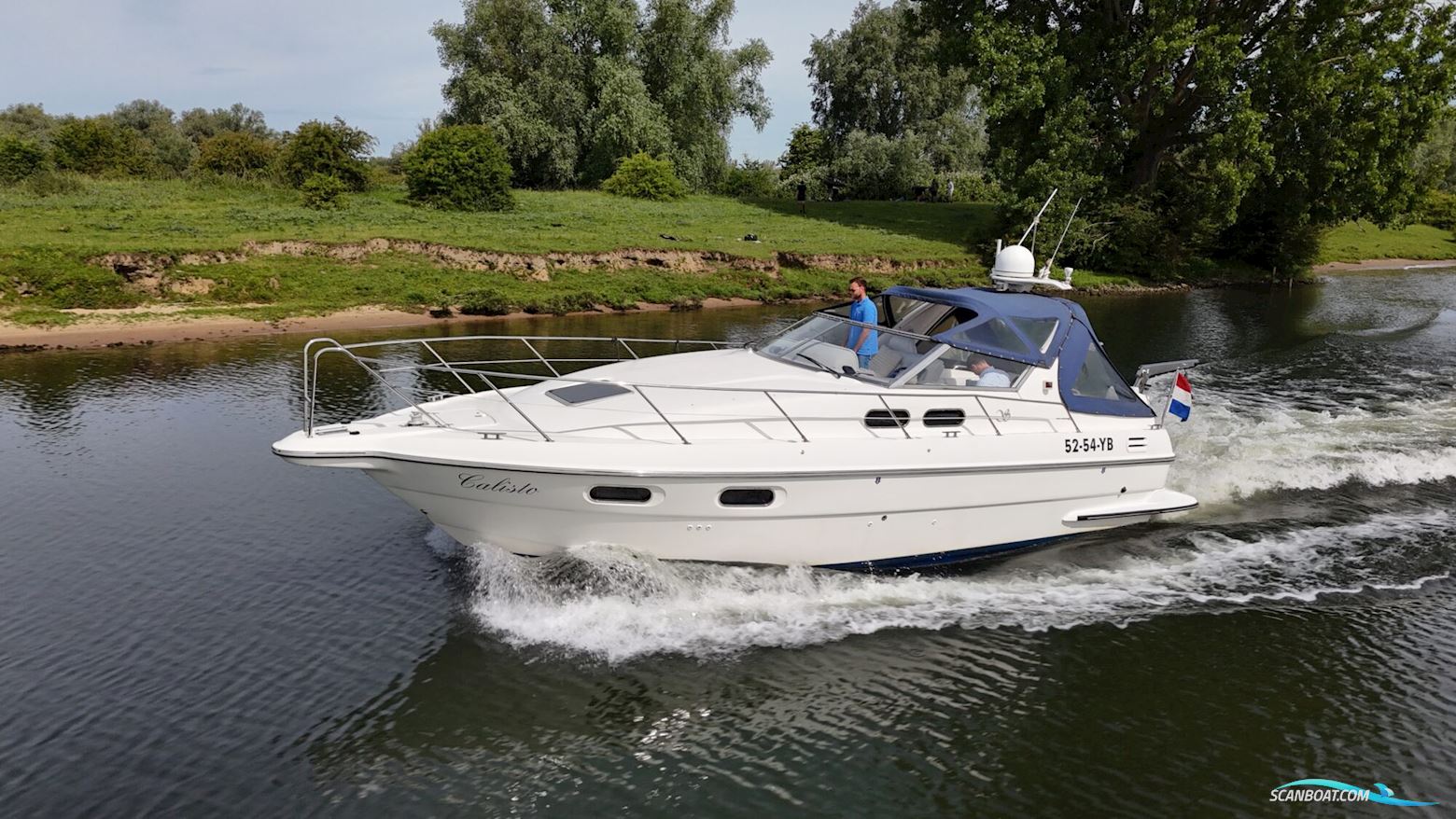 Sealine 328 Sport Bridge Motorboten 1990, met Volvo Penta motor, The Netherlands