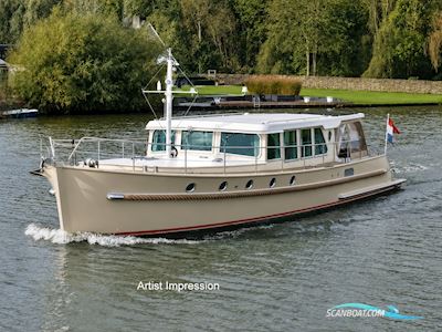 Serious Yachts Gently Low Bridge 45 Sedan Motorboten 2013, met Vetus Deutz motor, The Netherlands