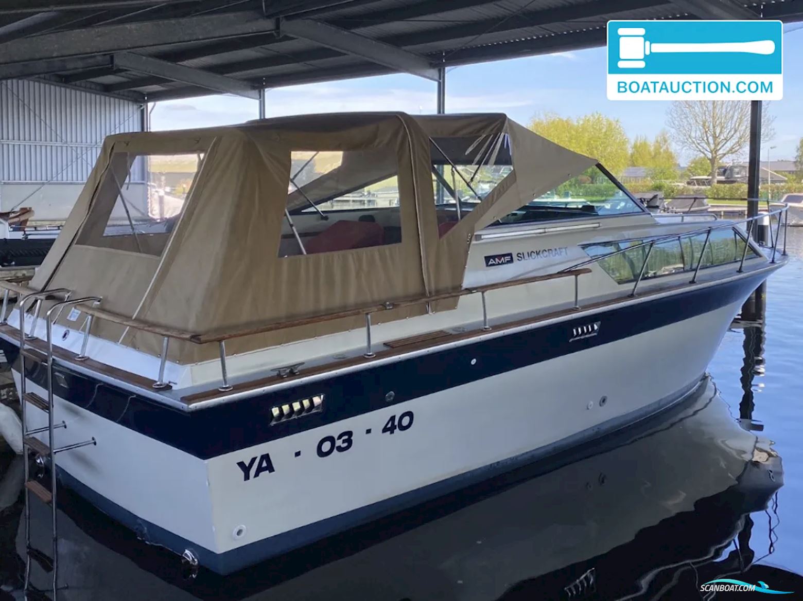 Slickcraft Speedcruiser Motorboten 1984, met Ford motor, The Netherlands