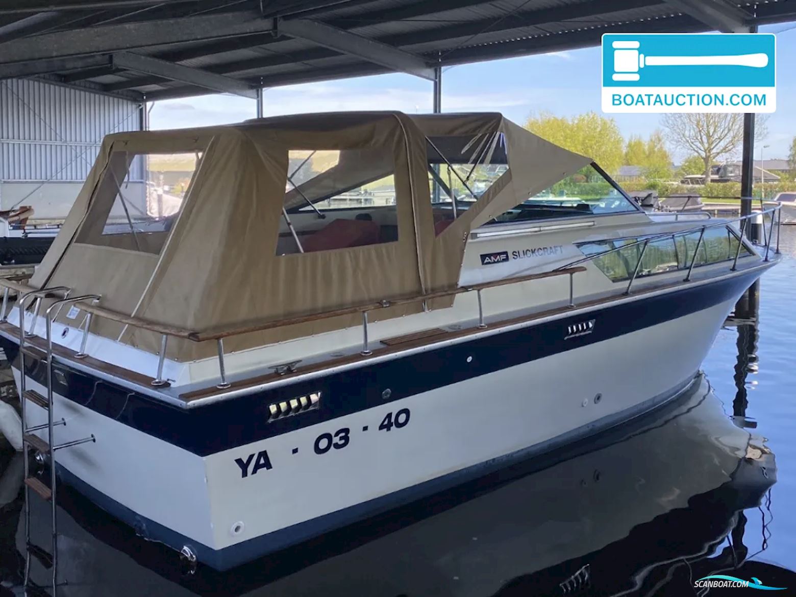 Slickcraft Speedcruiser Motorboten 1984, met Ford motor, The Netherlands