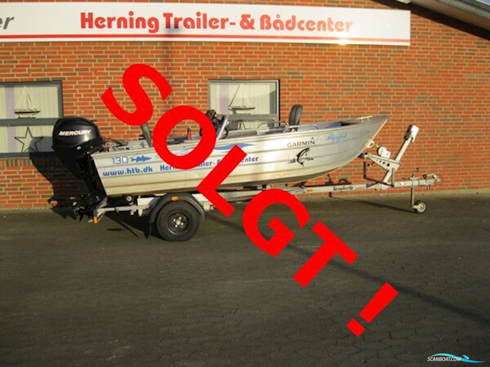 Smartliner 130 Alu m/Mercury F25hk 4-Takt og Brenderup Trailer - Solgt ! Motorboten 2014, met Mercury motor, Denemarken