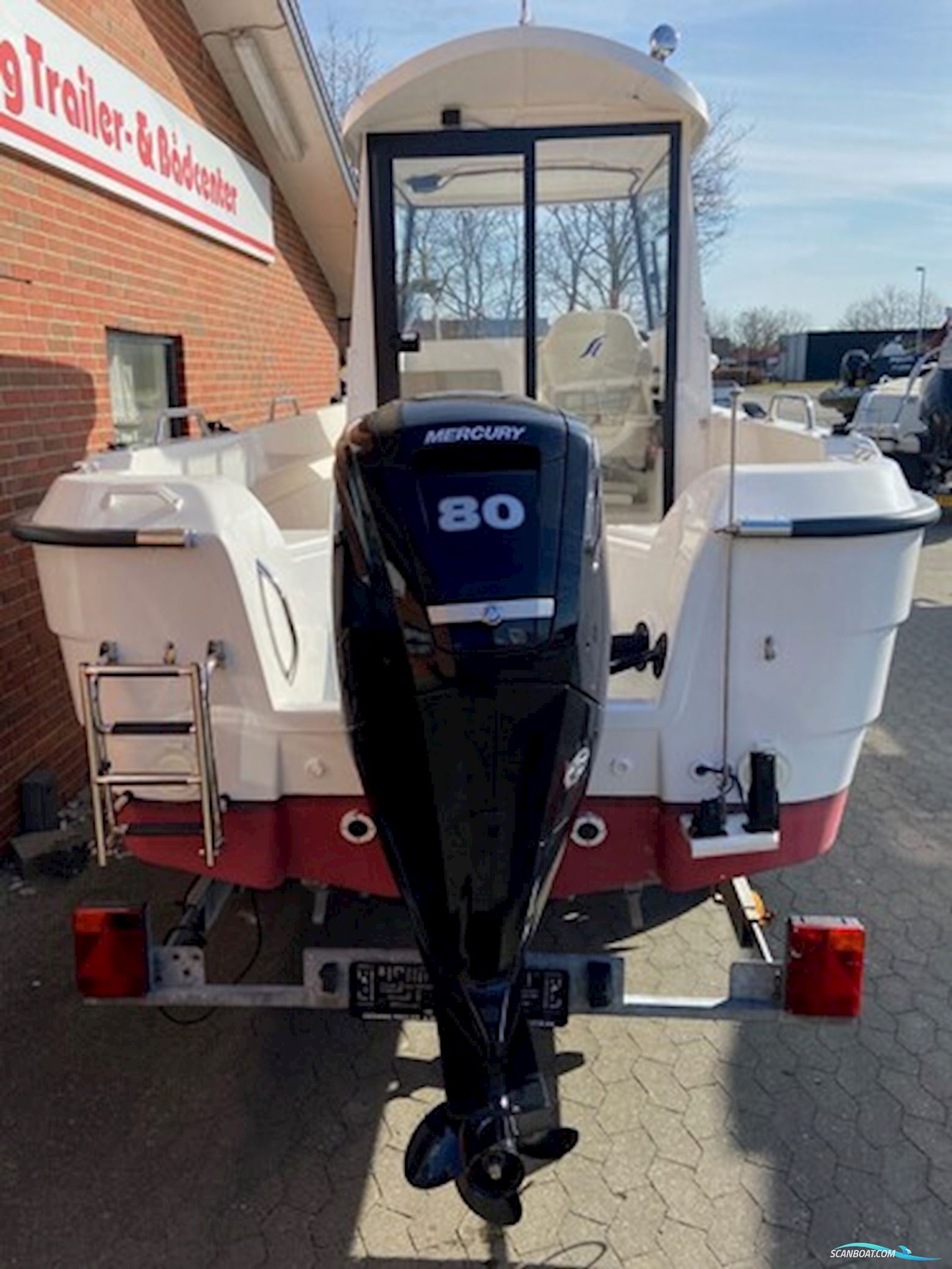 Smartliner Fisher 19 m/Mercury F80 hk Efi 4-Takt - Kun Sejlet 10 T !