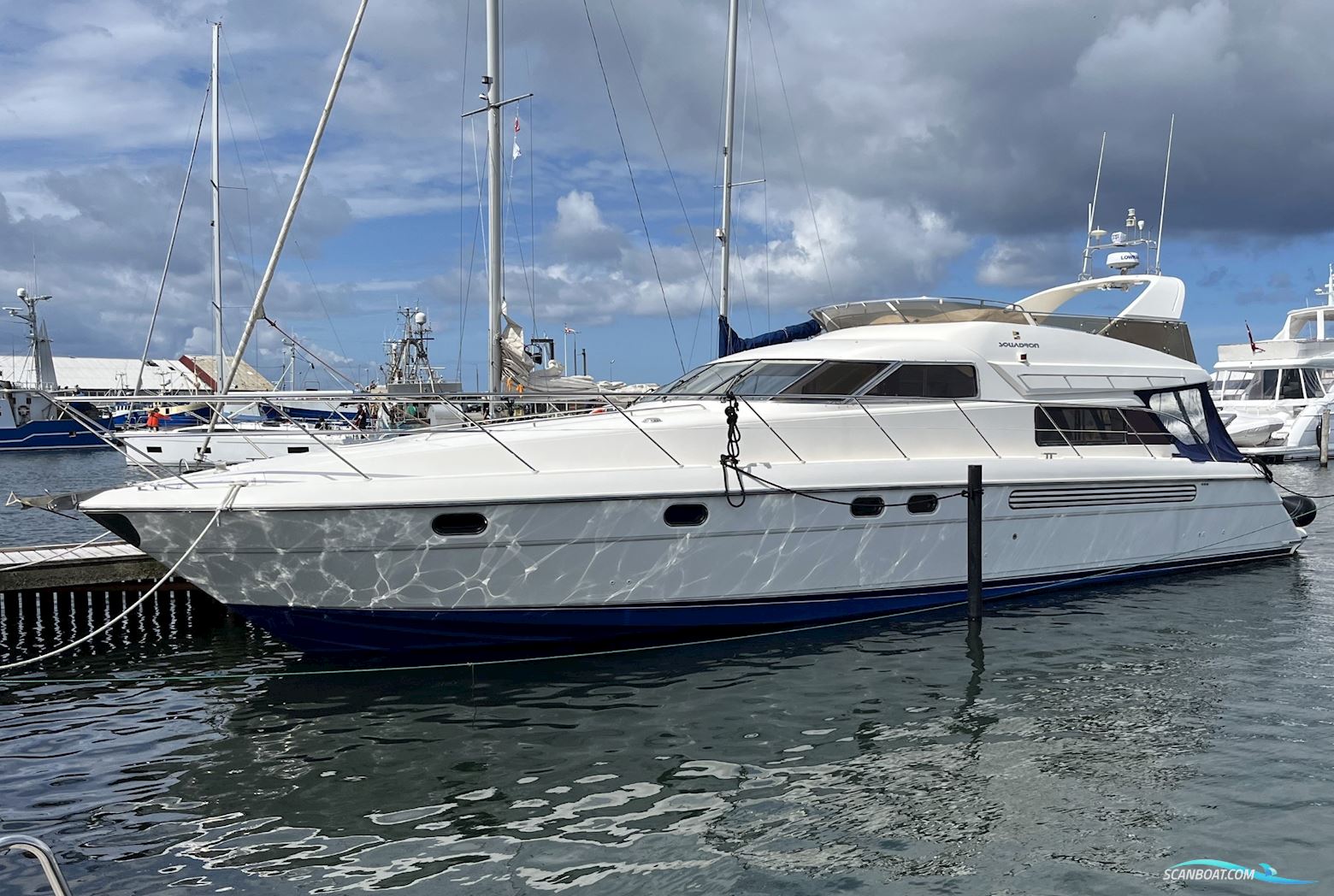 SOLD Fairline Squadron 59 For Sale Full Refit in 2023/24 Motorboten 1998, met Man motor, Denemarken