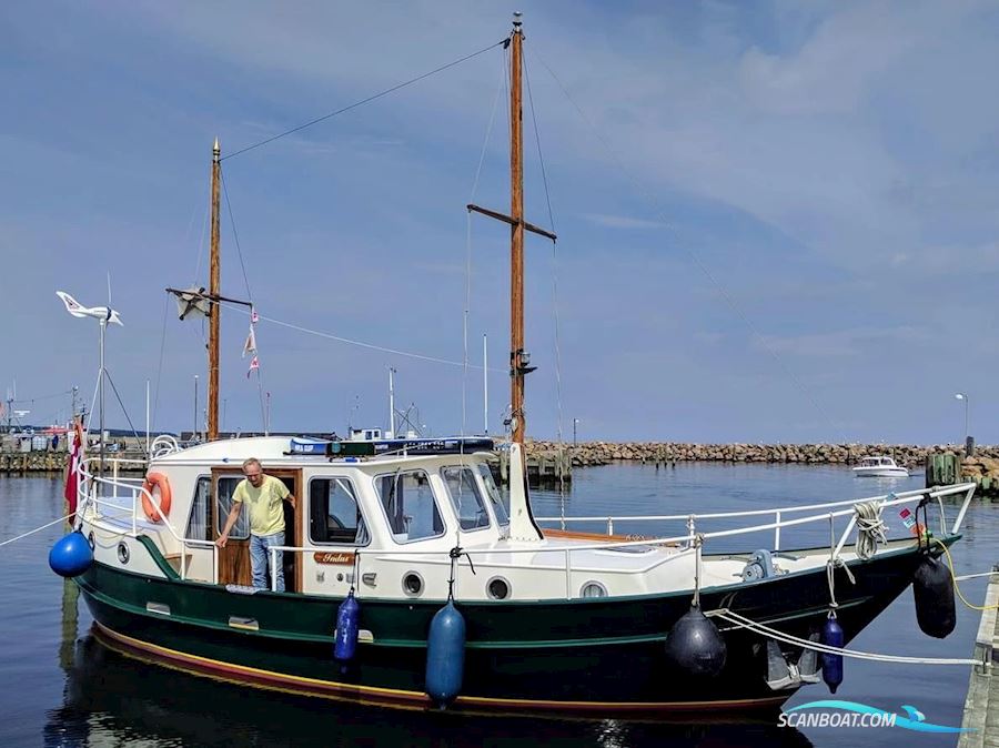 Spitsgatkotter Motorboten 1984, met Volvo Penta  motor, Denemarken