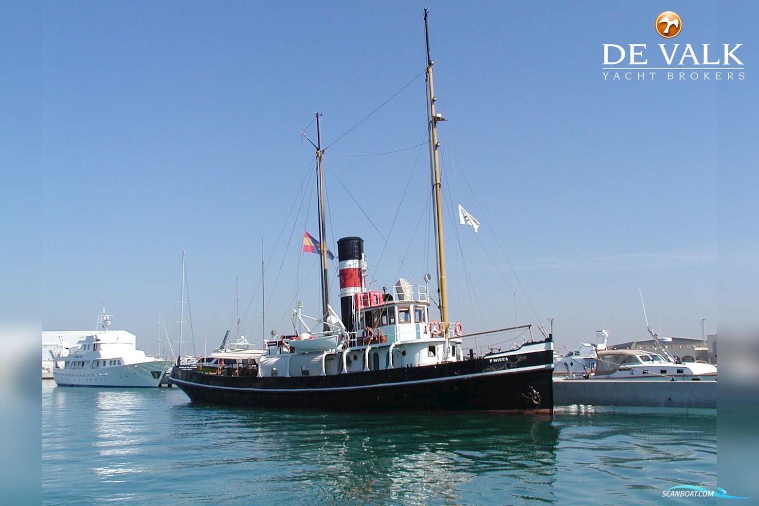 Steam Tug 31M Motorboten 1895, met Rennoldson & Son motor, Italië