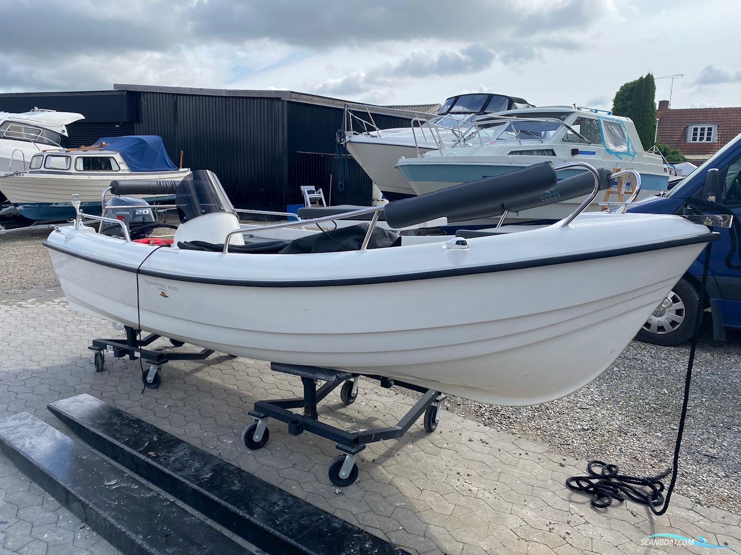 Sunrise 400 Open Motorboten 2022, met Yamaha F20 motor, Denemarken