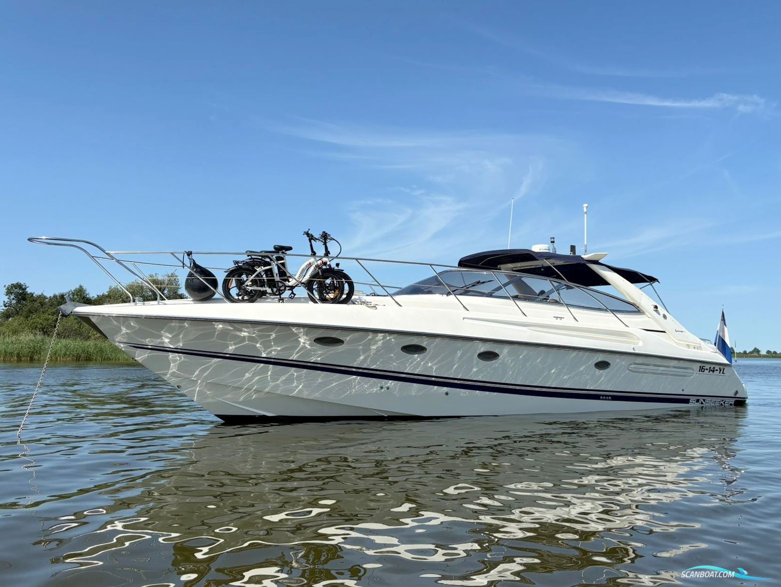 Sunseeker Camarque 47 Cabrio Motorboten 1997, met Caterpillar motor, The Netherlands