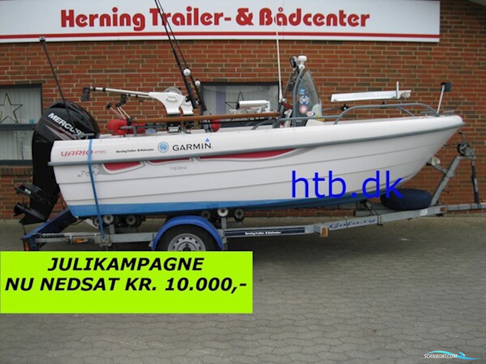 Terhi Vario F45 m/Mercury F60 hk Efi 4-Takt og Galaxy Trailer - NU Nedsat KR. 10.000,- ! Motorboten 2004, met Mercury motor, Denemarken