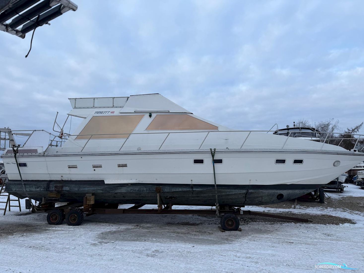 Tremlett 46 Fly Motorboten 1986, met Ford motor, Denemarken