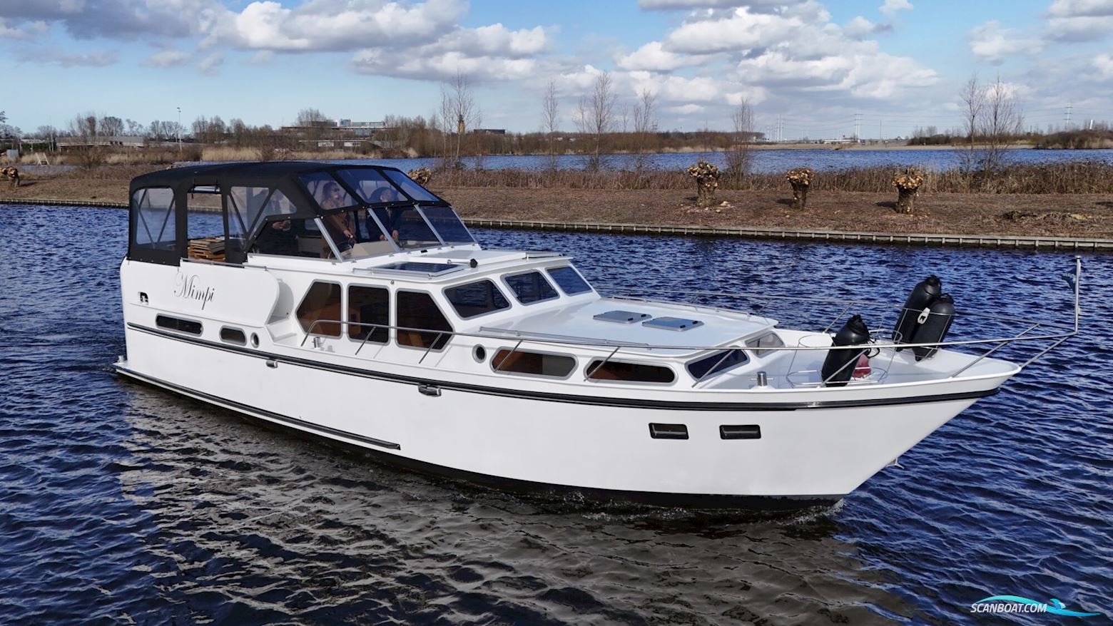 Valkkruiser 12.60 AK Cabrio Motorboten 1978, met Thornycroft motor, The Netherlands