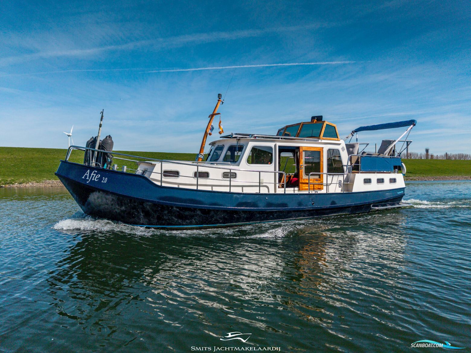 Van der Zee Vlet 10.40 AK Motorboten 1995, met DAF motor, The Netherlands