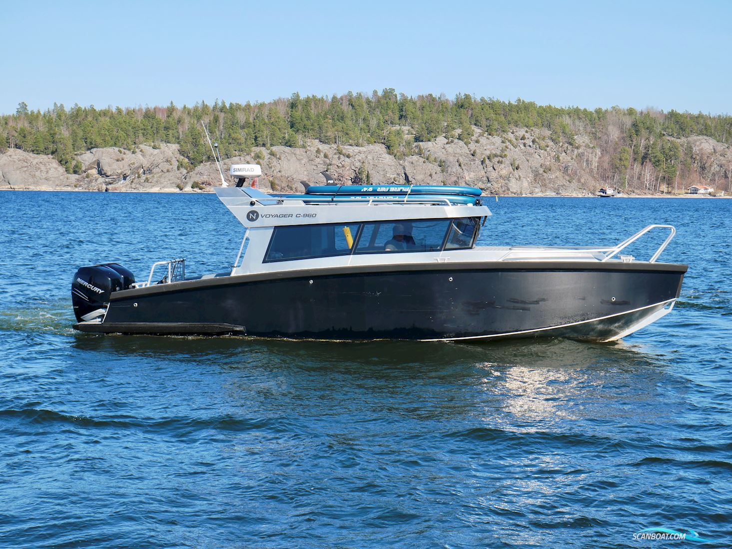 Vboats Voyager 960 Motorboten 2019, met Mercury Verado motor, Sweden