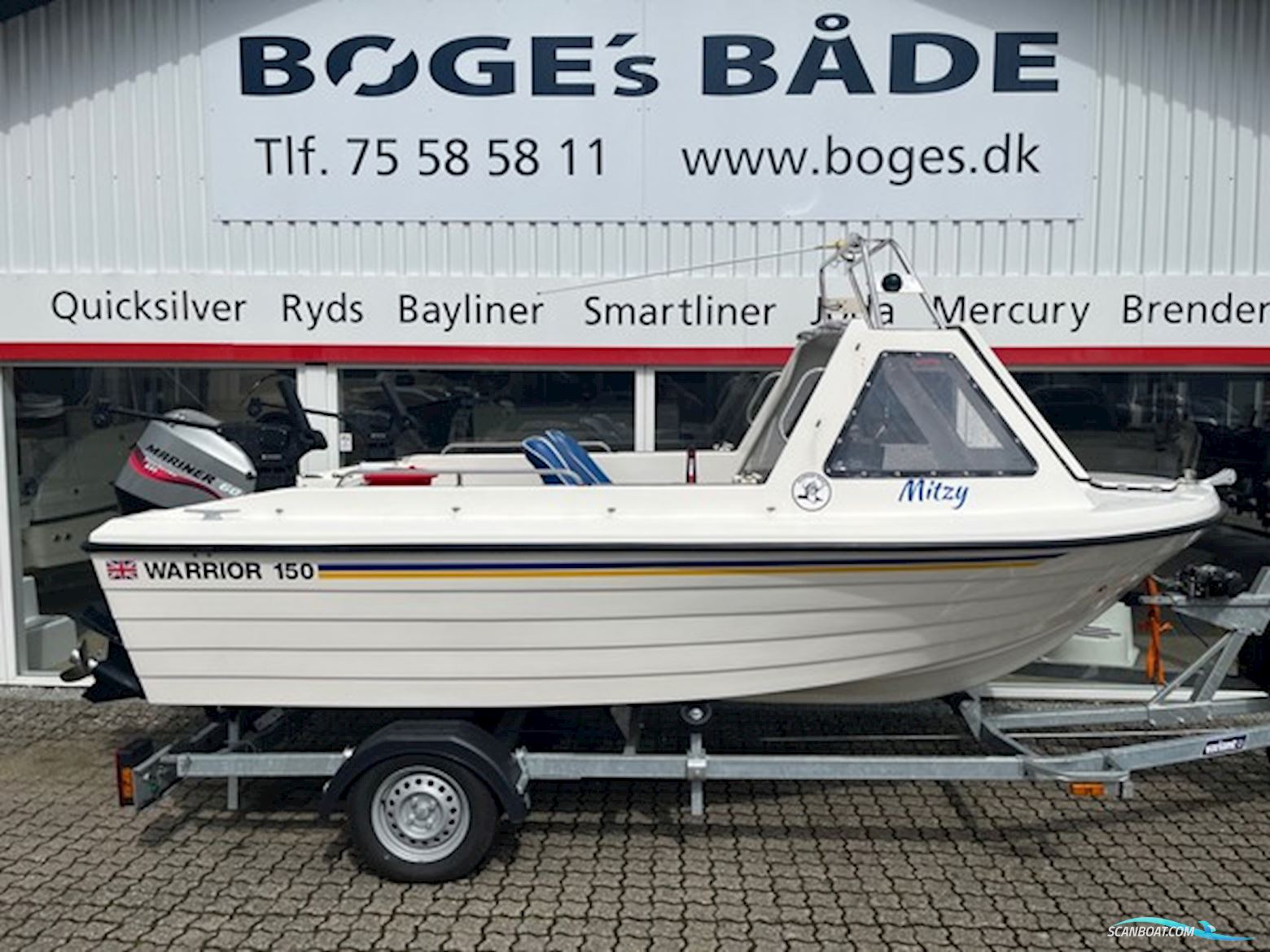 Warrior 150 HT med 60 hk Mariner-EFI 4 takt  Motorboten 2025, met Mercury motor, Denemarken