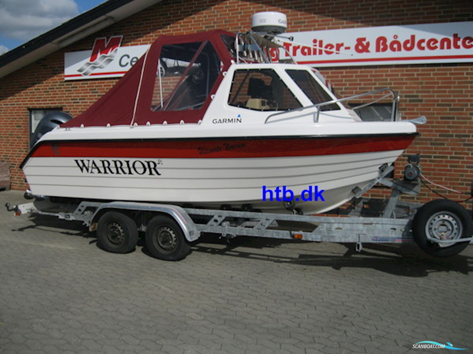 Warrior 175 m/Yamaha F150 hk 4-takt og Indespension 2600 kg boggitrailer - SOLGT !