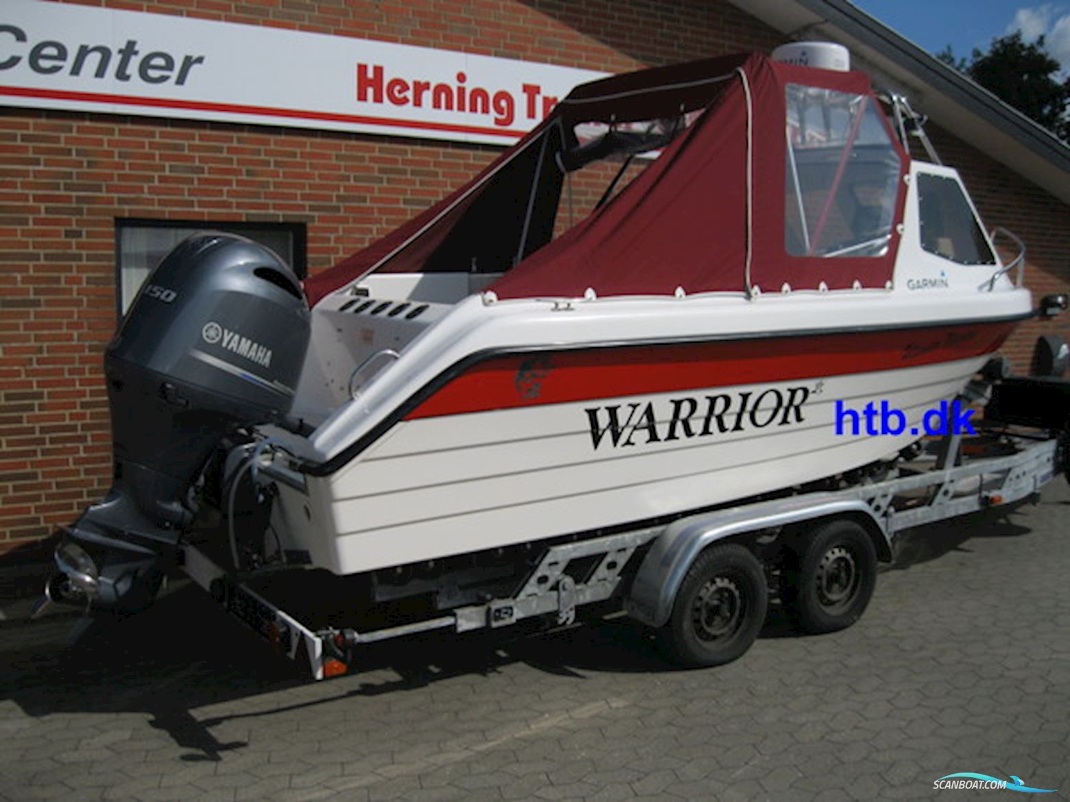 Warrior 175 m/Yamaha F150 hk 4-takt og Indespension 2600 kg boggitrailer - SOLGT !