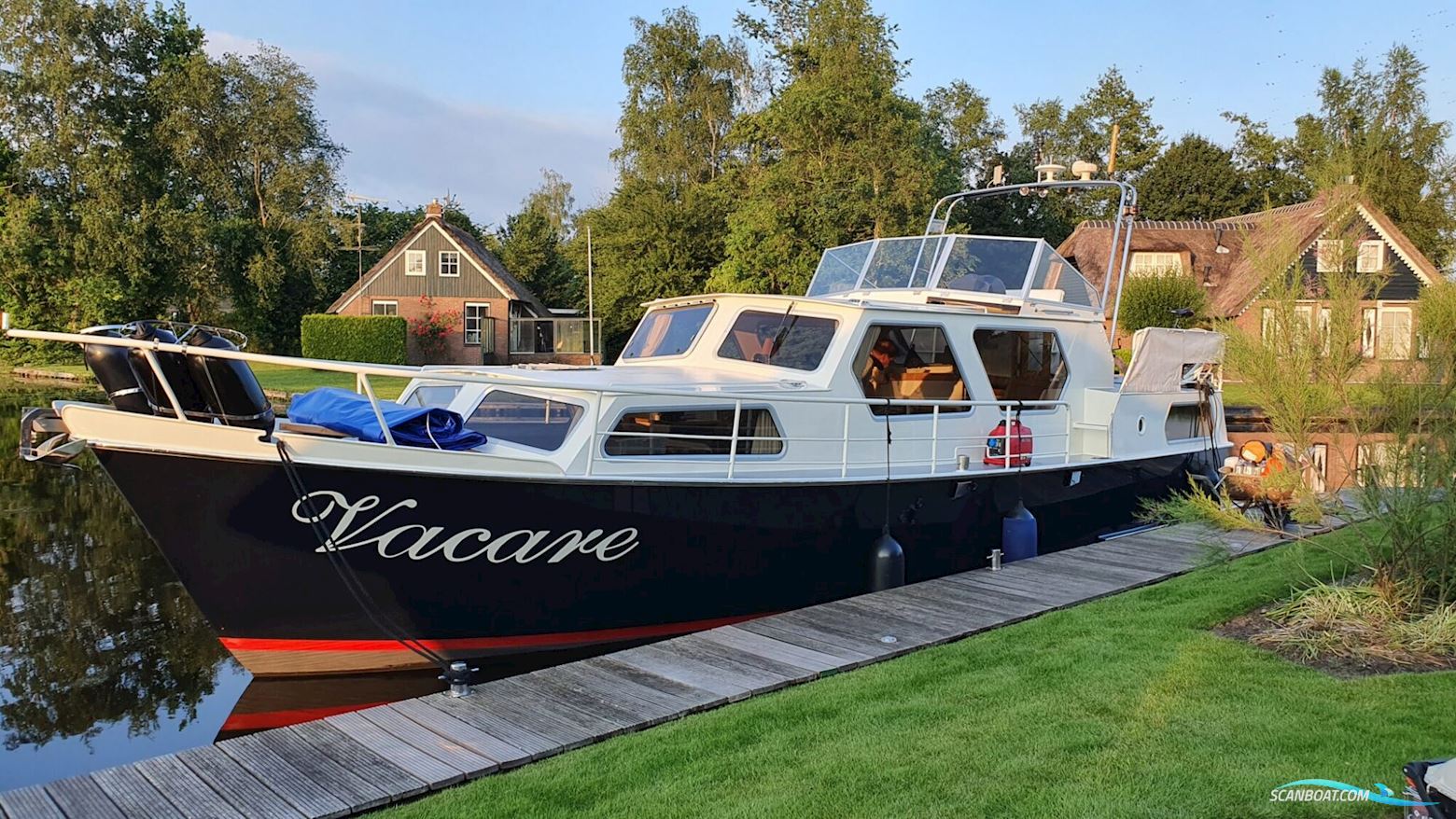 Waterman Kruiser 12.50 AK Cabrio Motorboten 1979, met Samofa Mitsubishi motor, The Netherlands