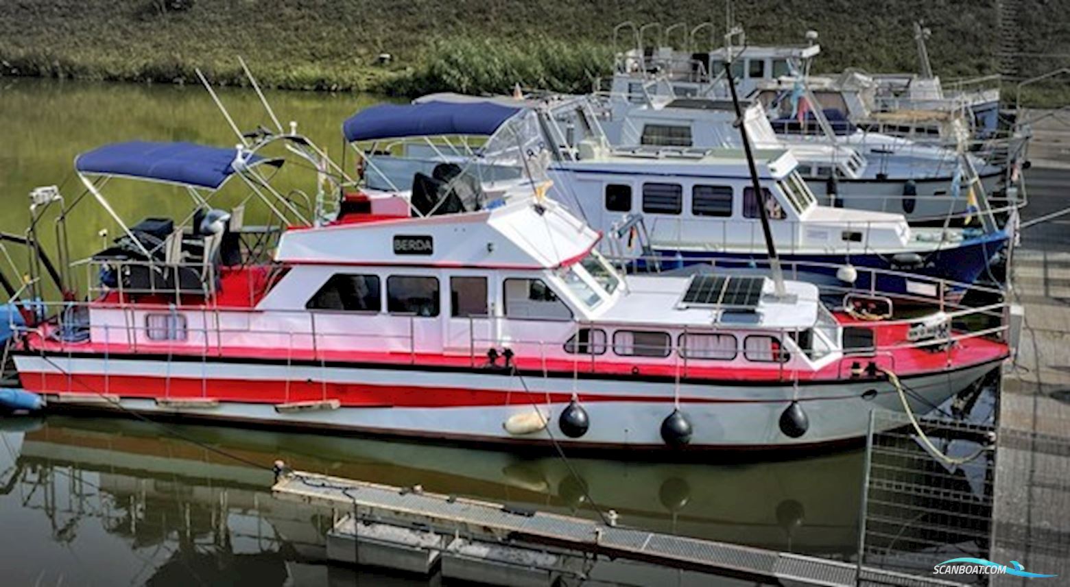 Weft HaßMersheim 15m Stahlmotoryacht Motorboten 1971, met Cummins 6Bta 5.9-M1 motor, Duitsland