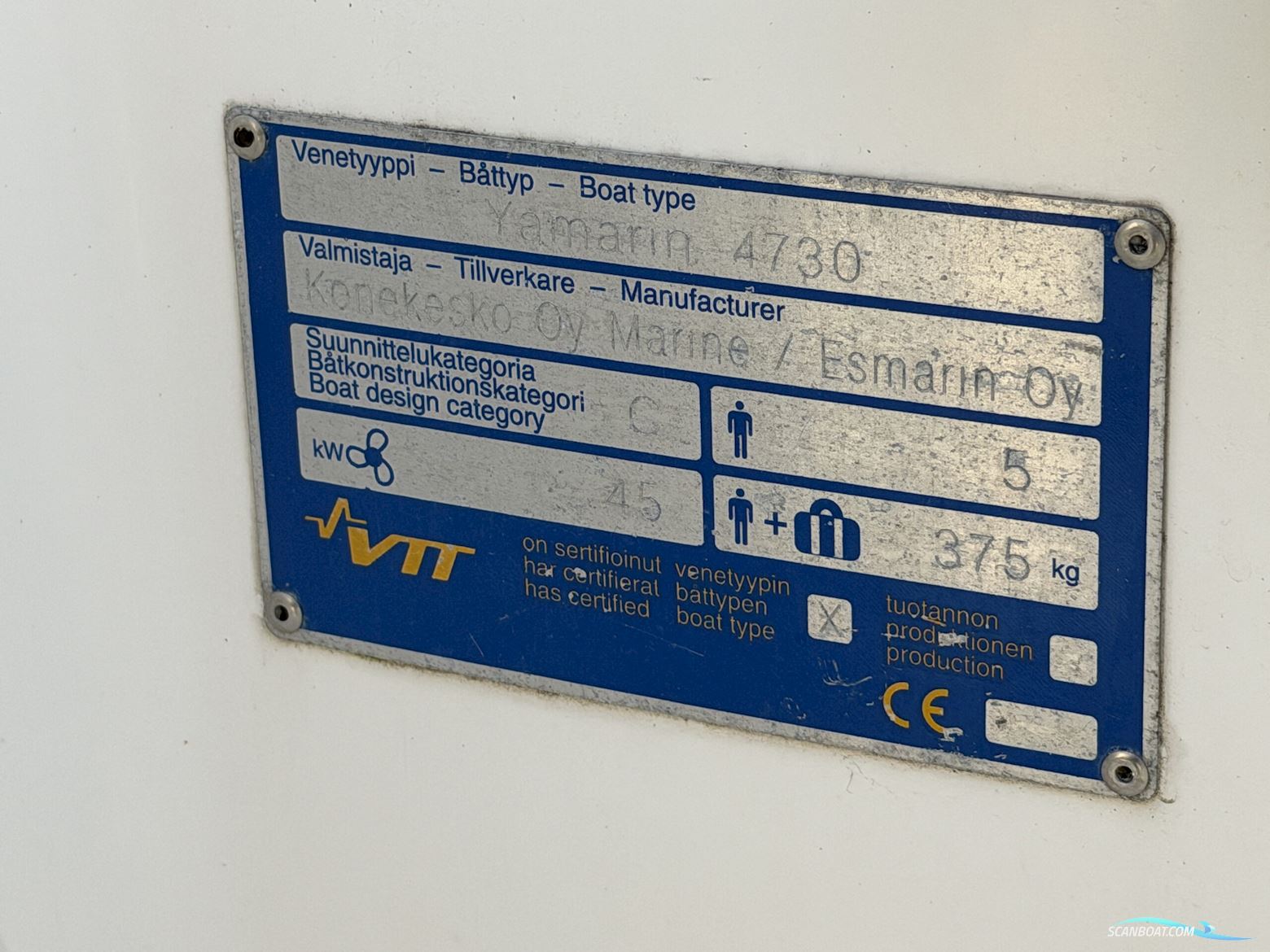 Yamarin 4730S m/trailer