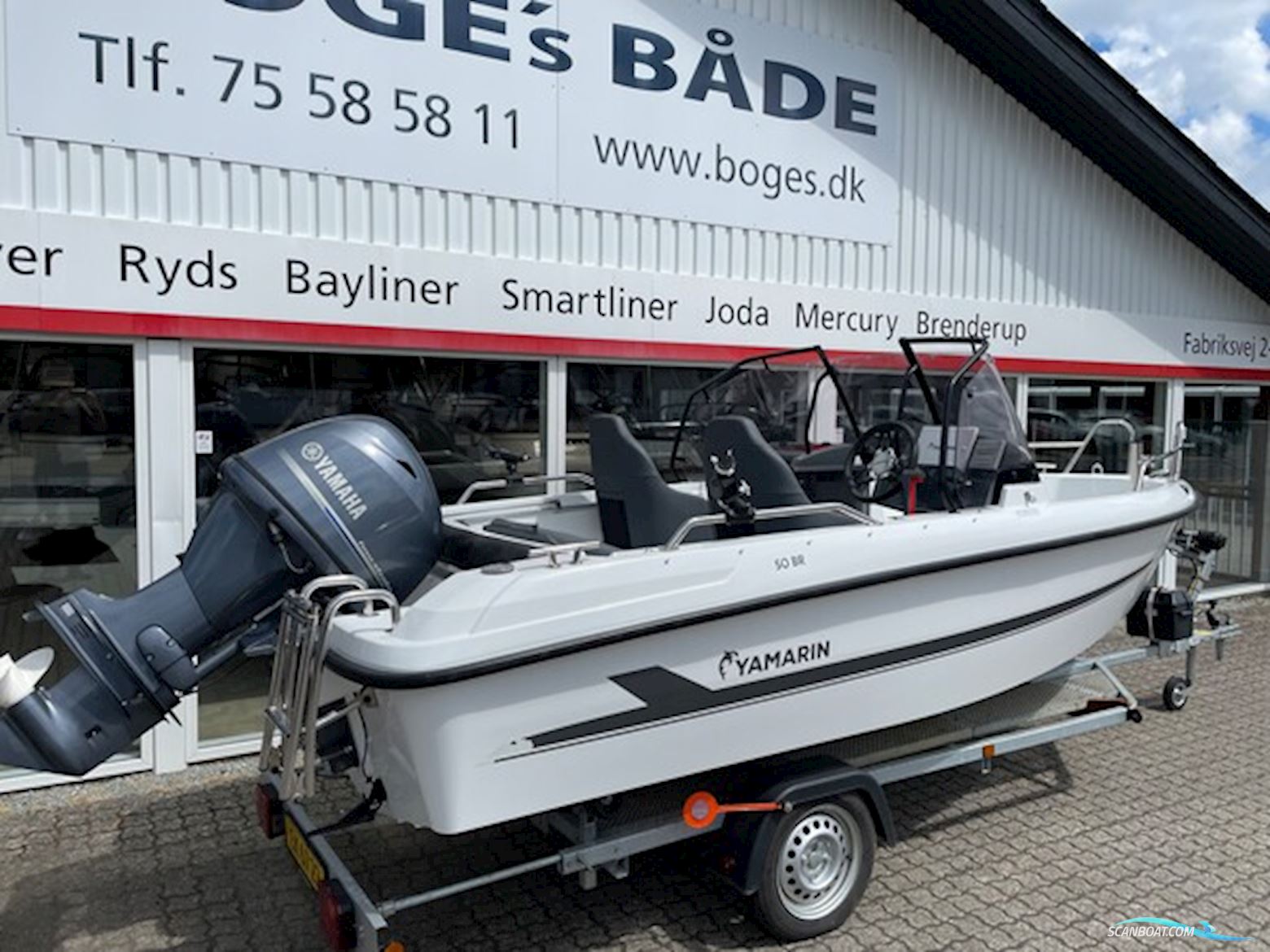 Yamarin 50 BR Med Yamaha F60 Elpt Efi og Variant Ocean 750 kg Trailer - Solgt
