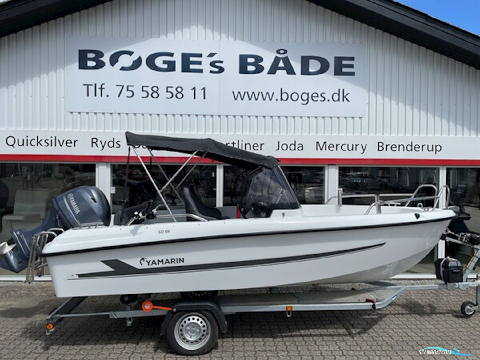 Yamarin 50 BR Med Yamaha F60 Elpt Efi og Variant Ocean 750 kg Trailer - Solgt