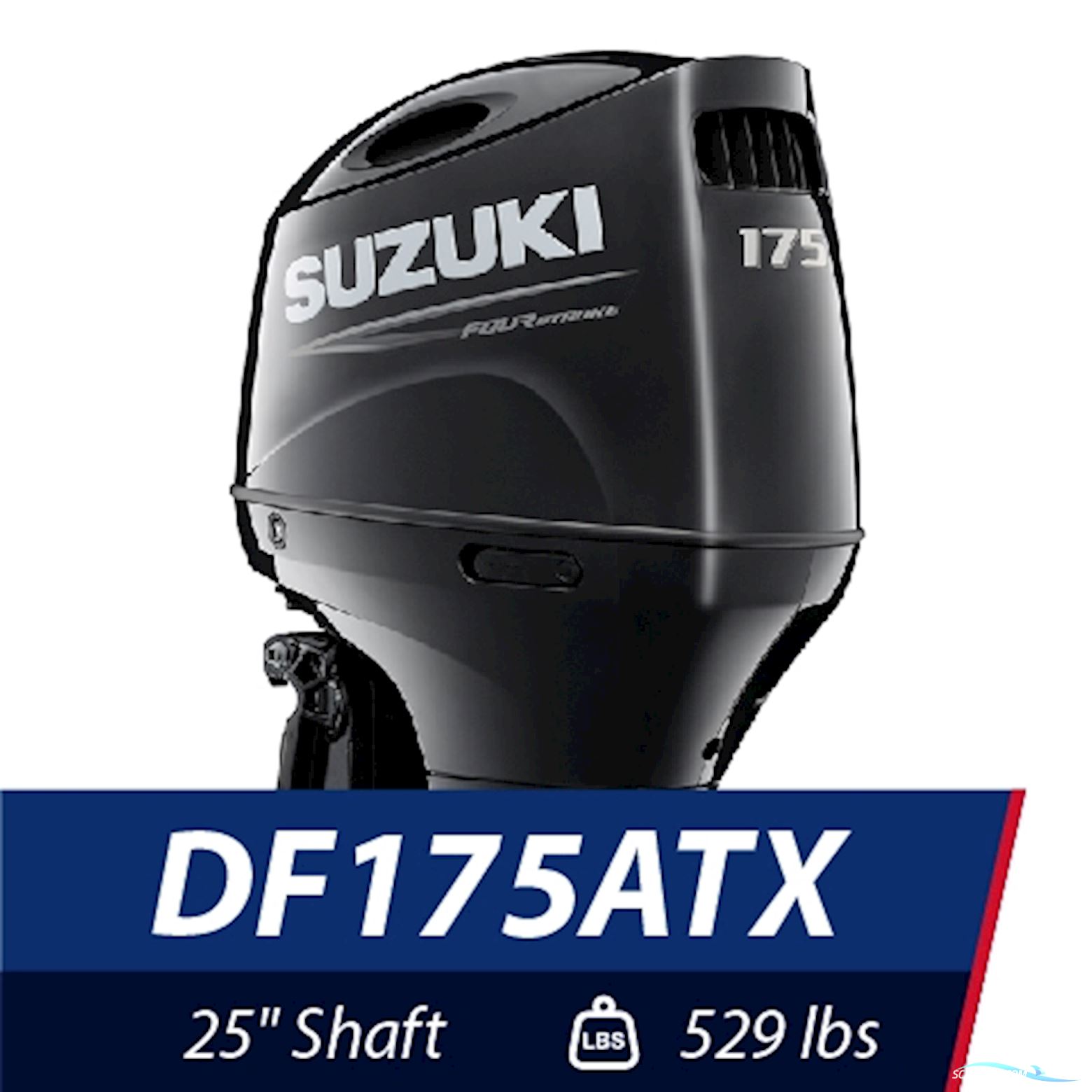 175 hk Suzuki DF175 4 takt EFI ekstra lang ben - Fabriksny