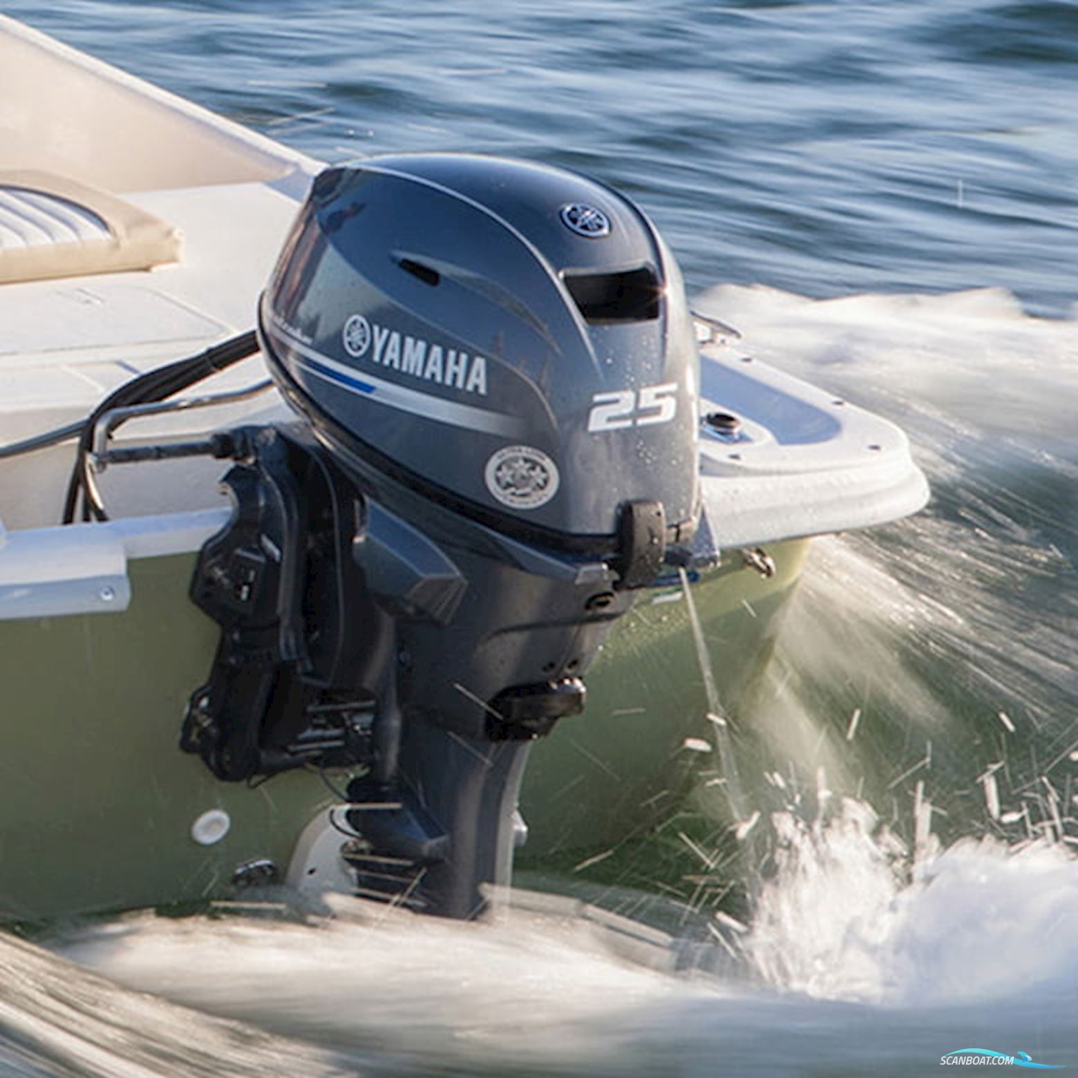 Yamaha 25 HK - Fjernbetjening, Elektrisk, Powertrim Motoren 2025, met Yamaha motor, Denemarken