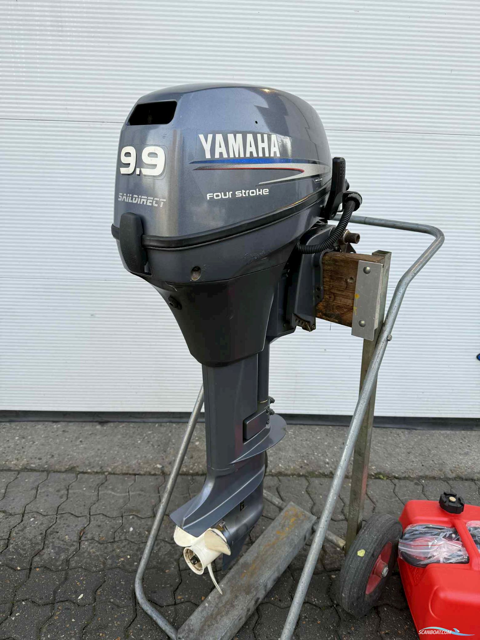 Yamaha F9,9 langbenet Motoren , met Yamaha motor, Denemarken