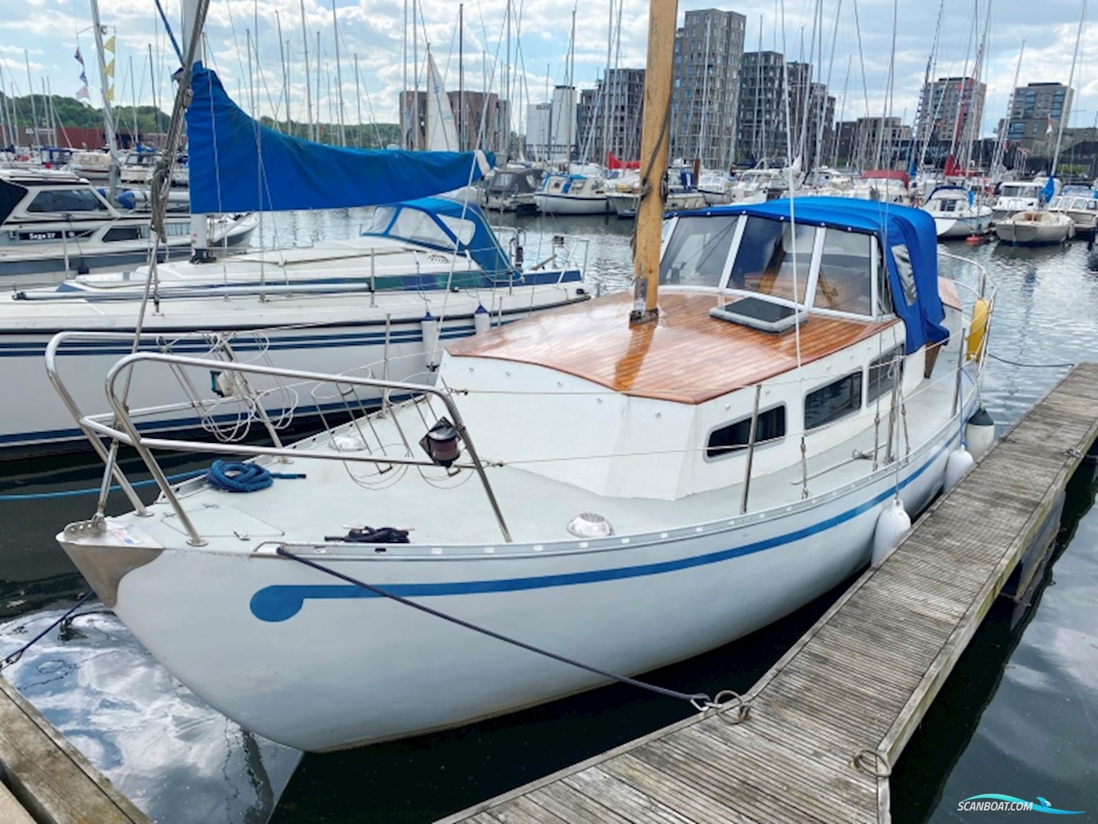 32 Fods motorsejler - Selvbyg efter LM 32 Motorsailer 1985, with BMC engine, Denmark