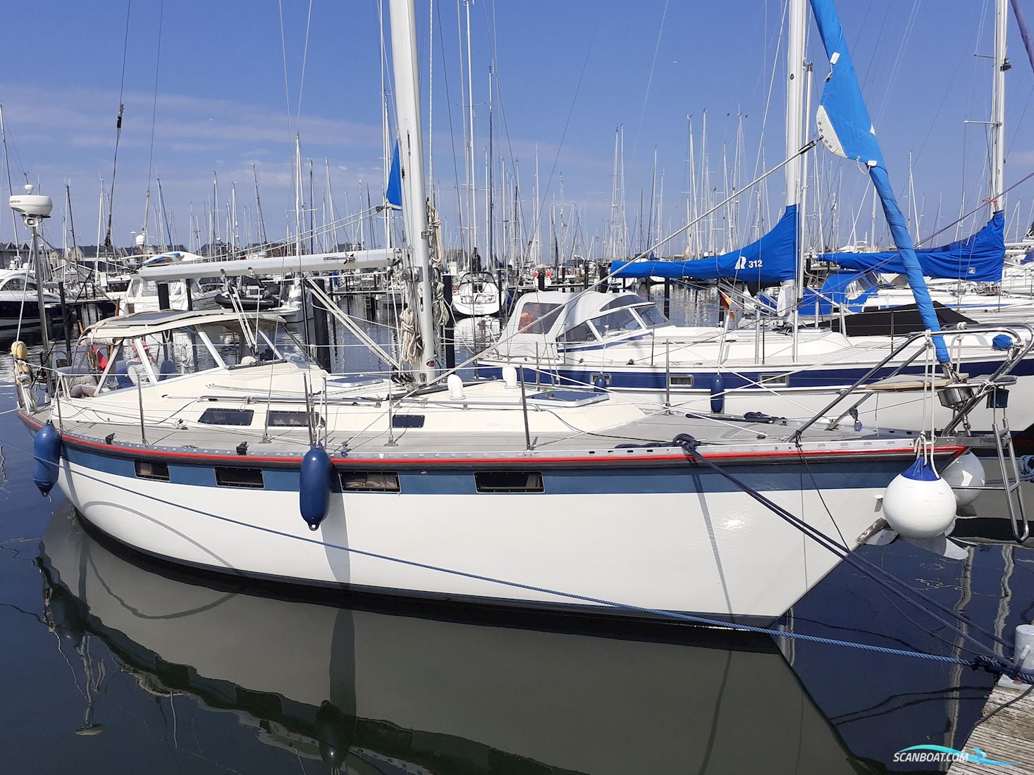 Hanseat 35 MS Motorsailer 1983, with VW Golfmotor engine, Germany