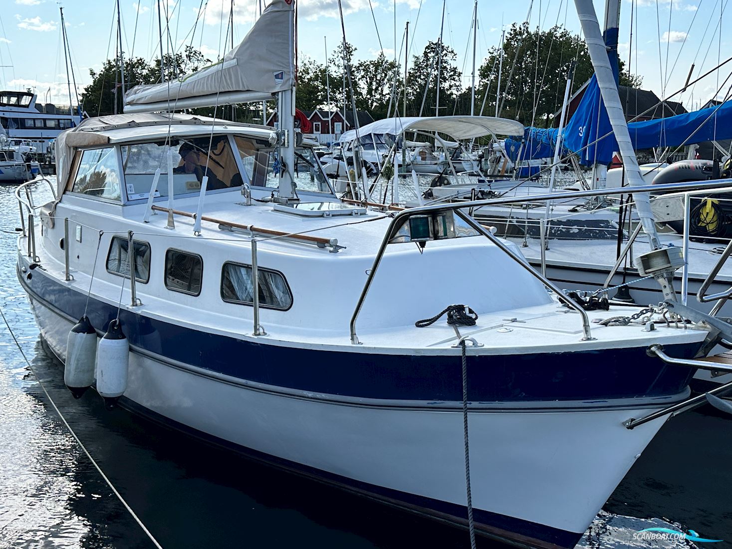 Finnsailer 29 Motorseglar 1977, med Solé motor, Danmark