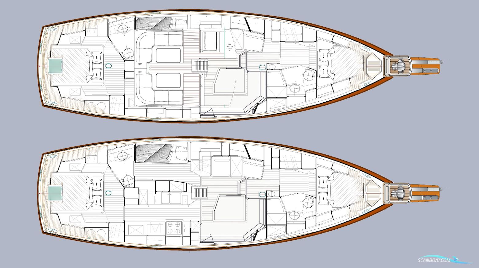 Ketch Rigged 451 Motorsailer Pilothouse