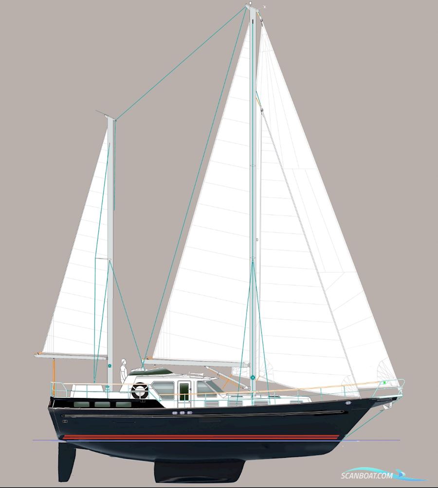 Ketch Rigged 451 Motorsailer Pilothouse Motorseglar 2025, med Volvo Penta D2 - 75 motor, Ukraine