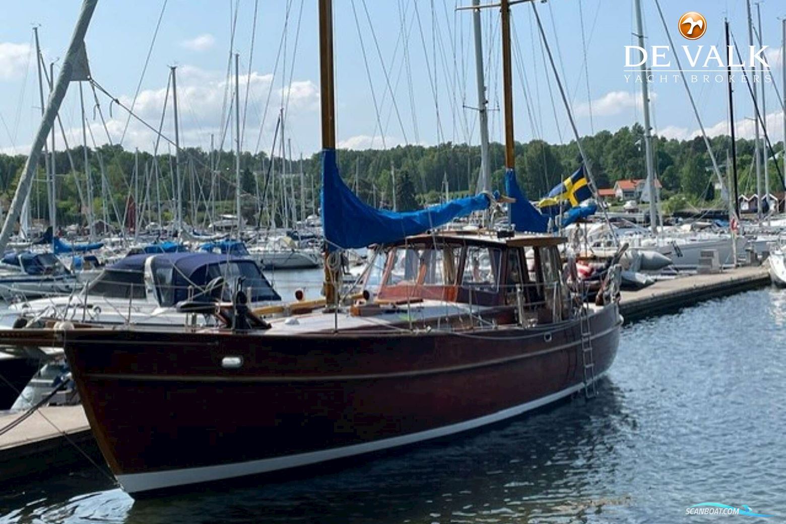 Motorsailer Ketch Cutter 1500 Motorseglar 1975, med Thornycraft 345 motor, Sverige