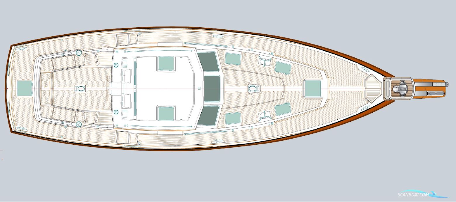 Ketch Rigged 451 Motorsailer Pilothouse