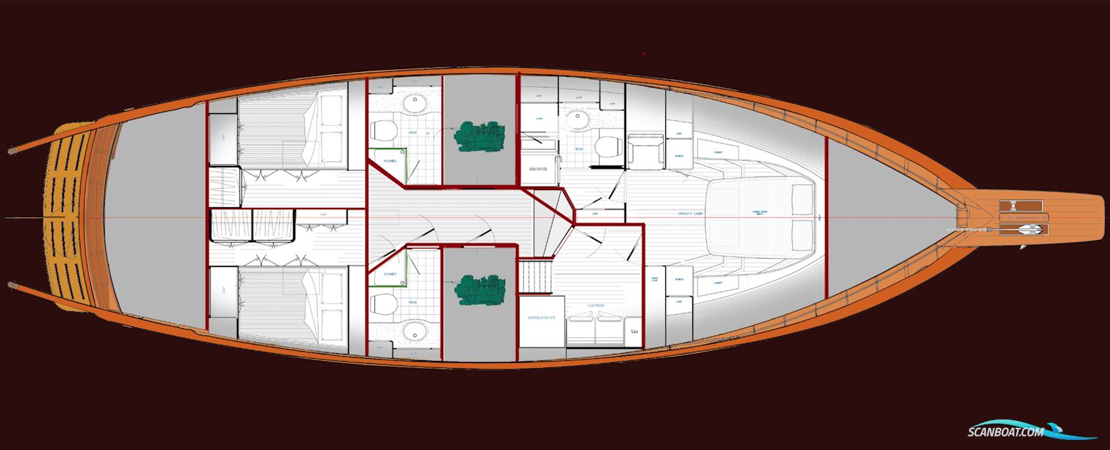 53ft Motorsailer, Shallow Water, Lifting Keel, Ketch Rigged