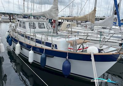 De Boarnstream Sirocco 31 Decksalon Motorzeiler 1986, met Perkins 4.108 motor, Denemarken