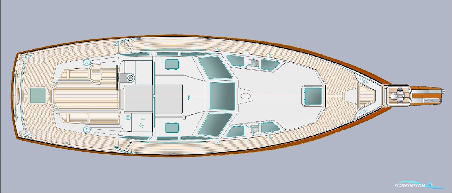 Ketch Rigged 451 Motorsailer Pilothouse