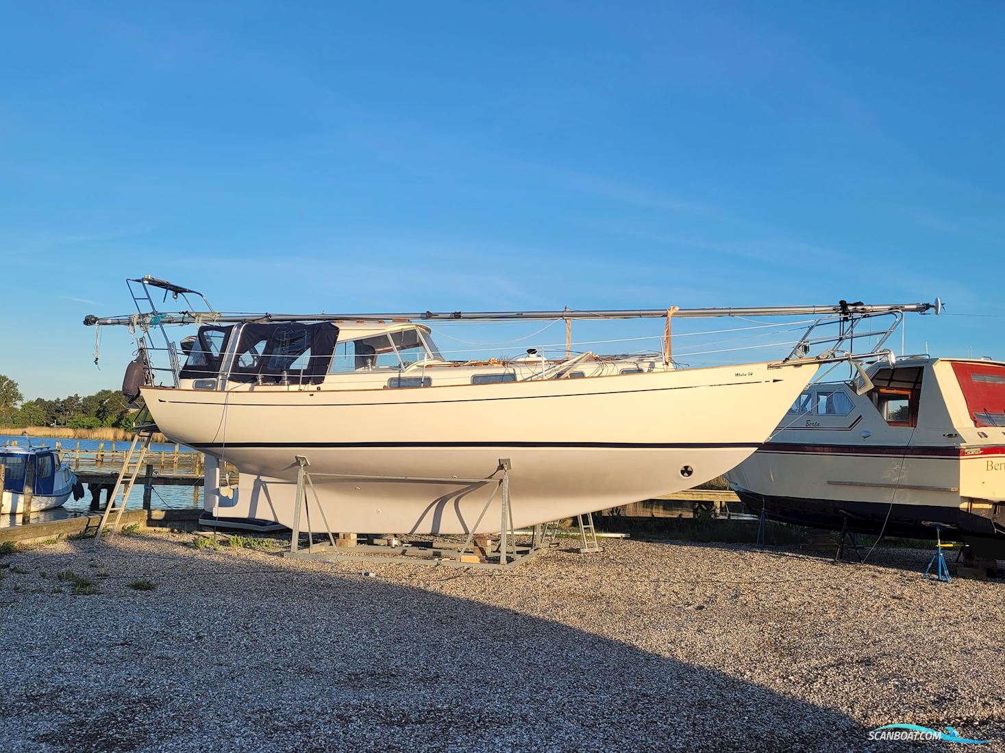 Malö 50 Motorzeiler 1975, met Volvo Penta D2 - 55 D motor, Denemarken