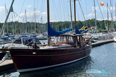 Motorsailer Ketch Cutter 1500 Motorzeiler 1975, met Thornycraft 345 motor, Sweden