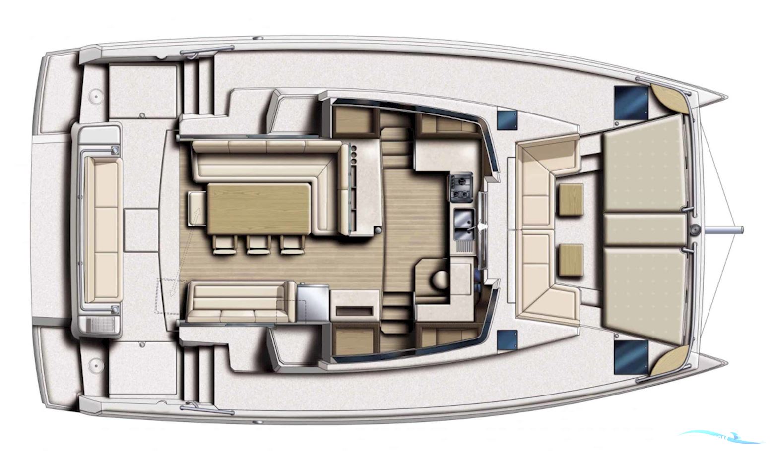 Bali 4.1 2x40hp Yanmar diesel