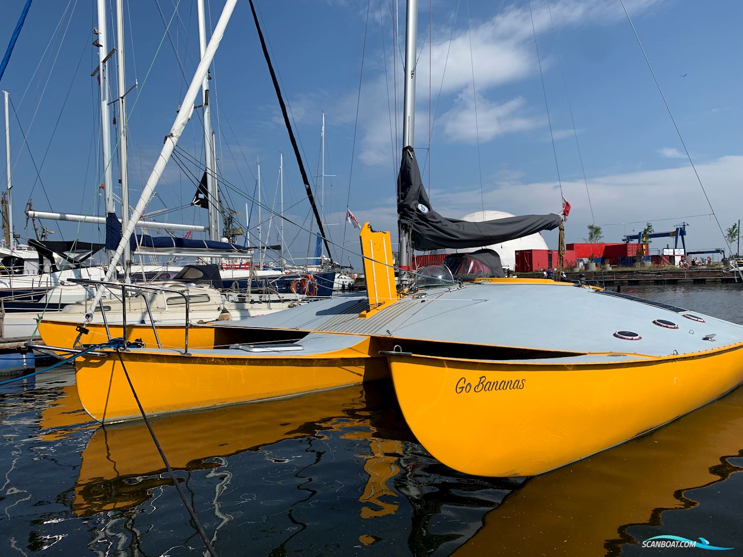 Newick Val Trimaran Multi hull boat 1980, with 2022 - Yamaha 8hp ‘High Trust’ engine, Poland