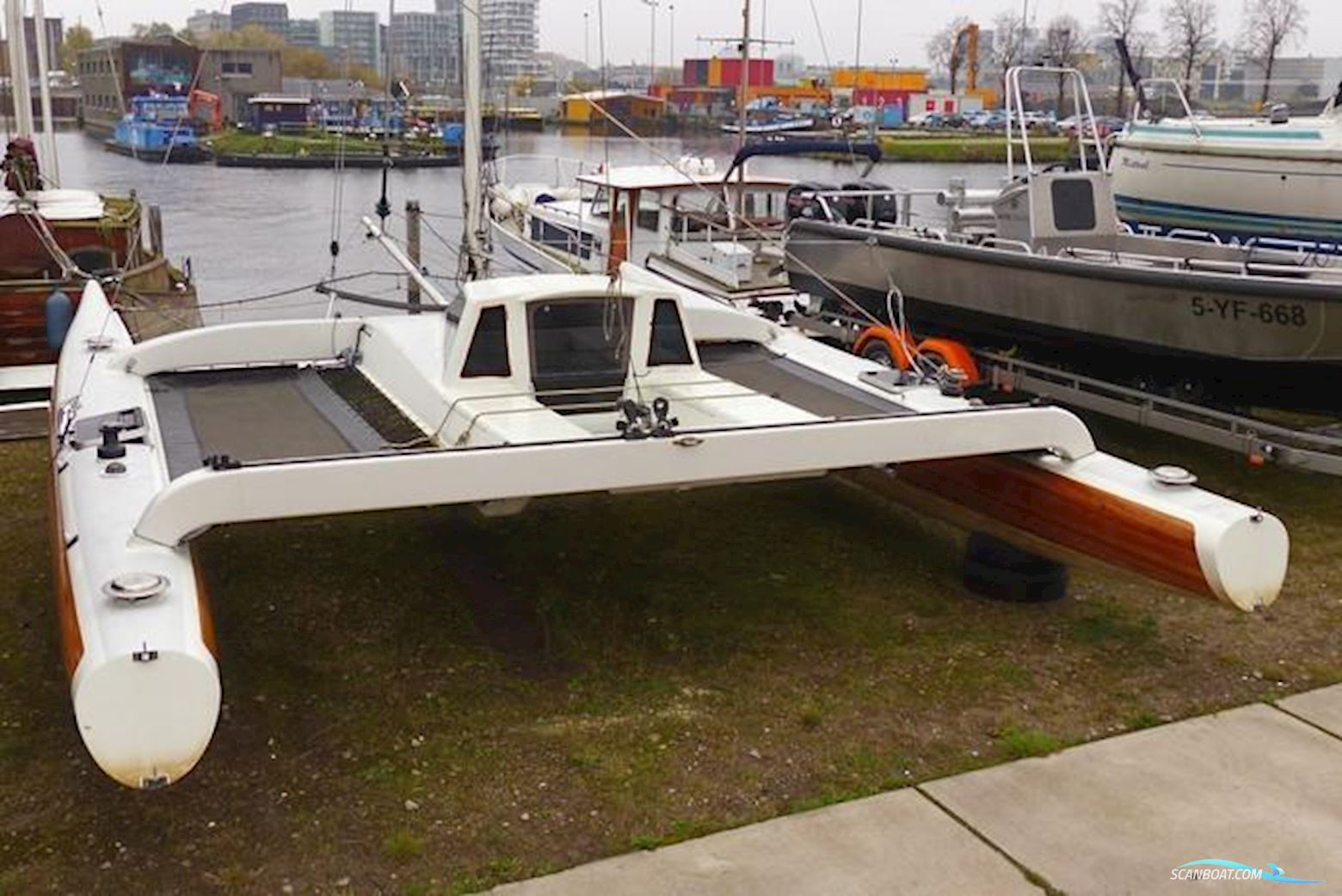 Oudrup/Rhebergen X-Ray Catamaran Multi hull boat 2000, with Yamaha engine, The Netherlands