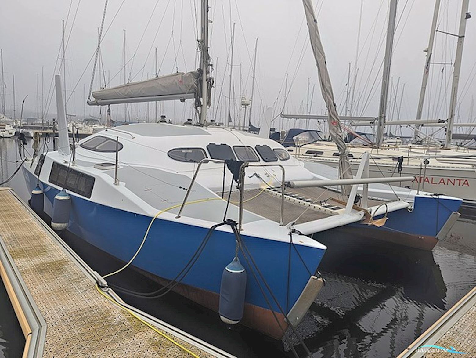 Amateur Woods Sagitta 30 Catamaran Multihull boten 1998, met Honda BF10 motor, The Netherlands