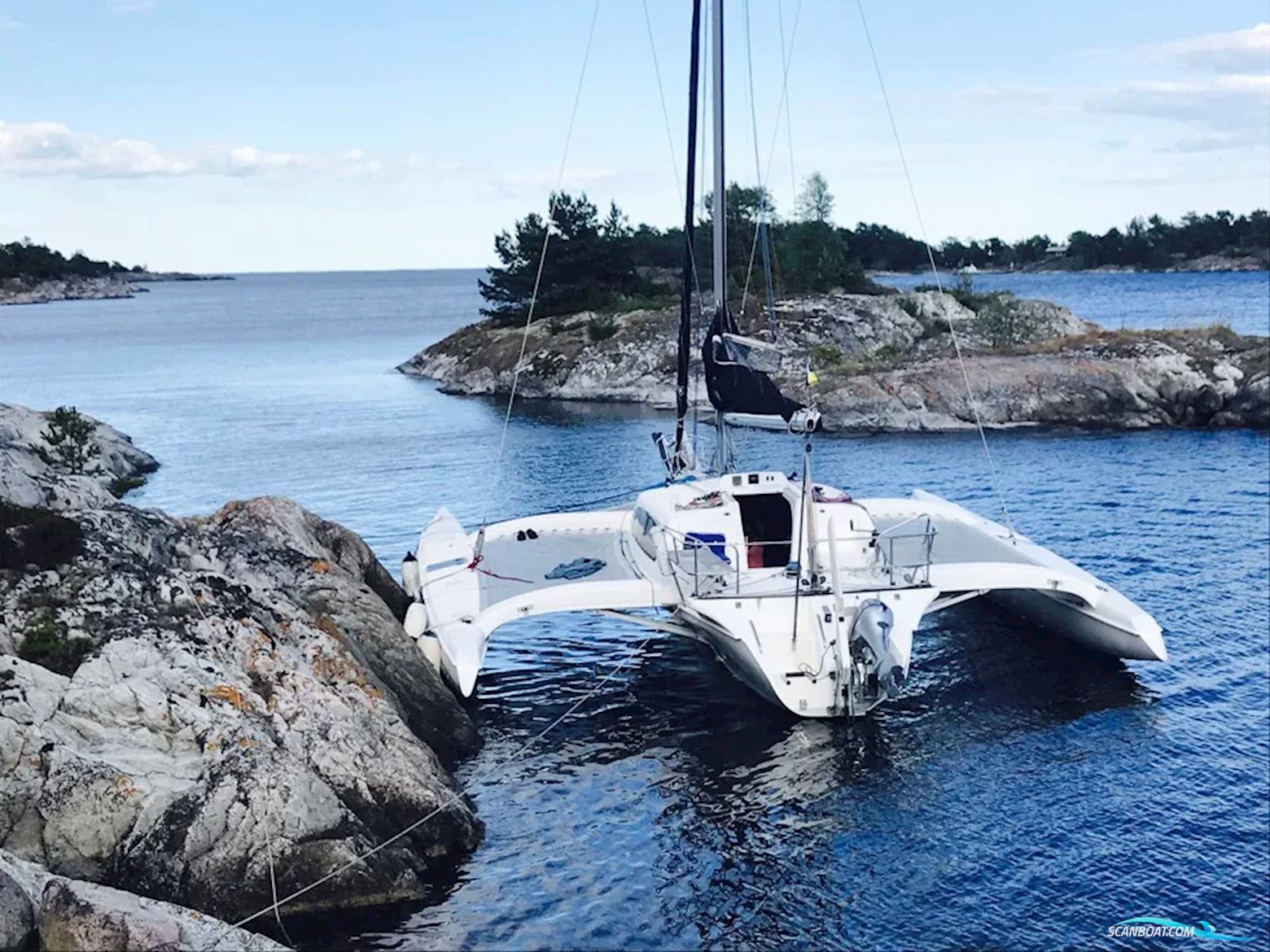 Corsair 36 Multihull boten 2003, met Honda motor, France