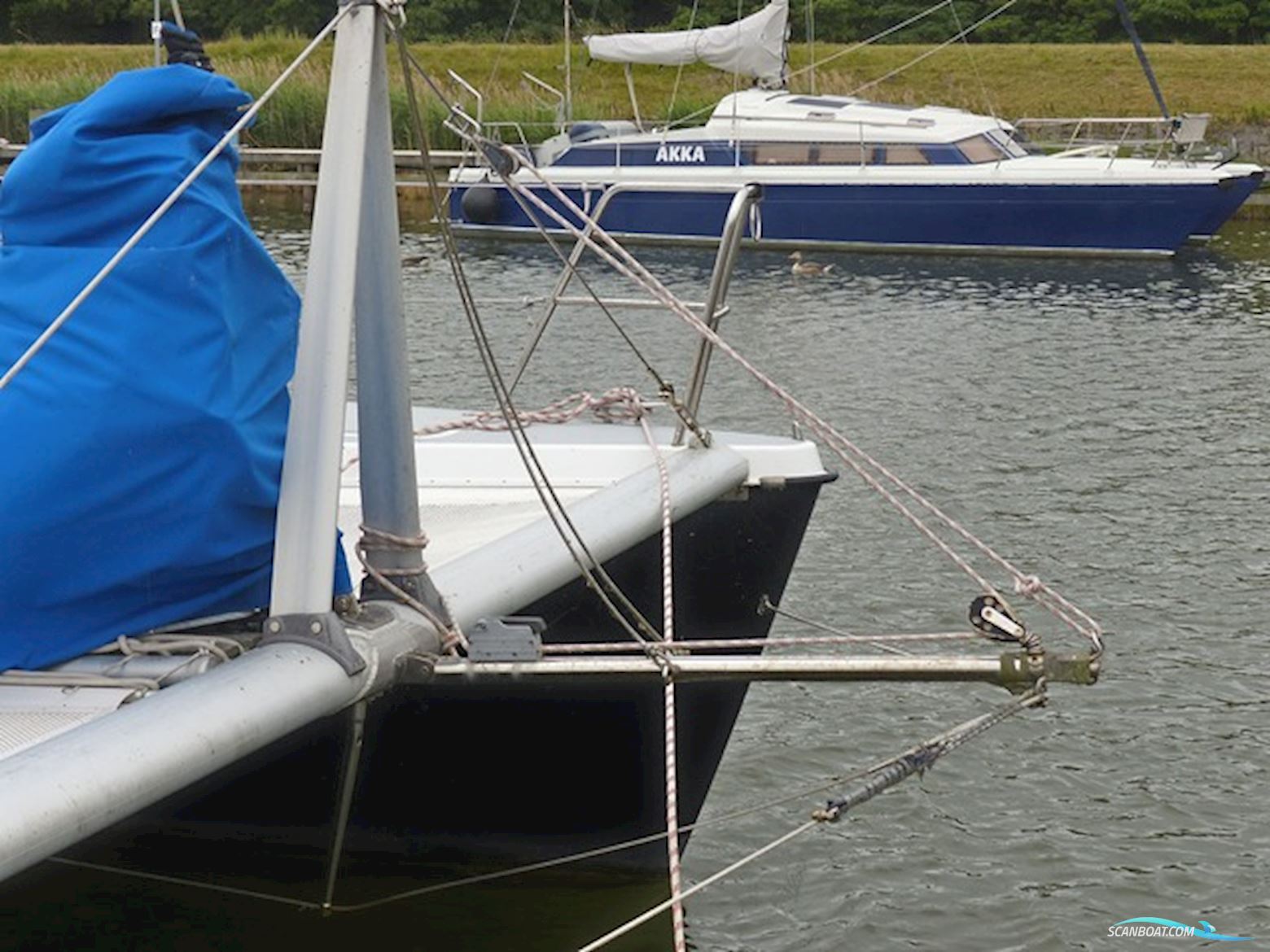 Rhebergen Havkat 31 Multihull boten 1992, met Honda 15BF motor, The Netherlands