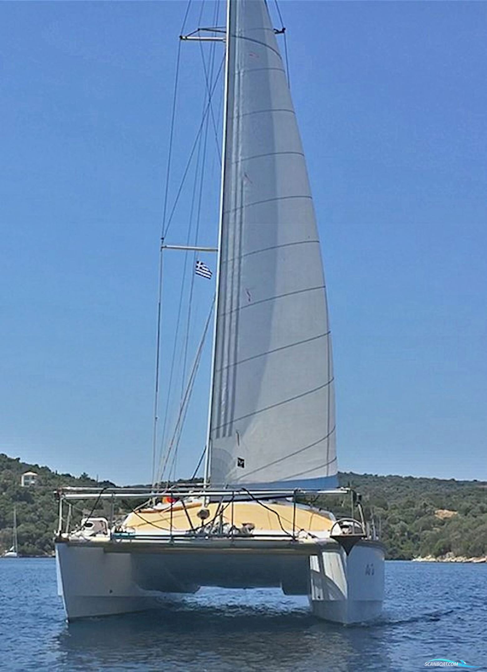 Sailcraft Apache 41 Catamaran Multihull boten 1975, met Ford motor, Griekenland