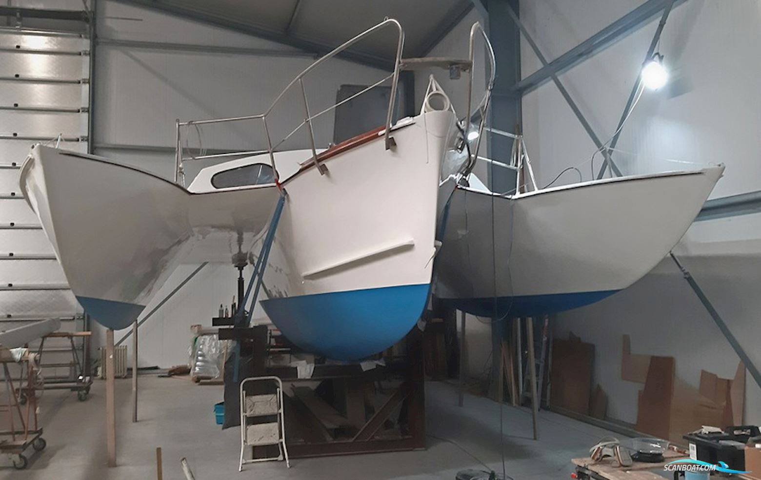 Triune 30 Classic Trimaran Multihull boten 1966, met Yamaha FT8Del motor, The Netherlands